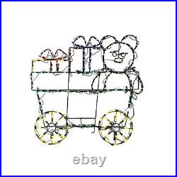 ProductWorks 60 Pro-Line LED Animation Holiday Train Set Christmas Yard Decor
