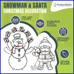 ProductWorks Pro Line Animated Christmas Display Set with 60 Snowman & 48 Santa ProductWorks Pro Line Animated Christmas Display Set with 60 Snowman & 48 Santa