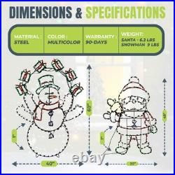 ProductWorks Pro Line Animated Christmas Display Set with 60 Snowman & 48 Santa ProductWorks Pro Line Animated Christmas Display Set with 60 Snowman & 48 Santa
