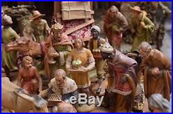 Prof Karl Kuolt ANRI 32 col Krippenfiguren 15cm/Crib Nativity figures 6 + Stall