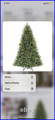 Puleo FF-90C10 9' Pre-lit Fraser Fir Artificial Christmas Tree with1000 Clear Ligh