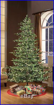 Puleo Int. 7.5' Pre-Lit Aspen Fir Christmas Tree with700 UL Clear Lights Green