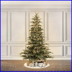 Puleo International 6.5 Foot Artificial Prelit Montclair Fir Christmas Tree