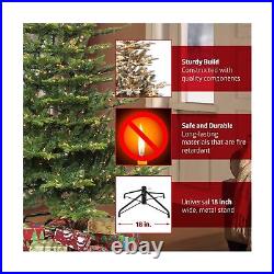 Puleo International 6.5 Foot Pre-Lit Aspen Fir Artificial Christmas Tree with