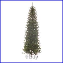 Puleo International 7.5 ft. Fraser Fir Unlit Slim Christmas Tree, Green