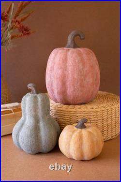 Pumpkin Gourd Figurine Set 3 Sculptures Fall Harvest Home Decor Pumpkin Gourd Figurine Set 3 Sculptures Fall Harvest Home Decor