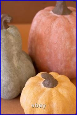 Pumpkin Gourd Figurine Set 3 Sculptures Fall Harvest Home Decor Pumpkin Gourd Figurine Set 3 Sculptures Fall Harvest Home Decor
