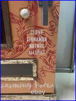 Pumpkin Spice Latte Display Cabinet Vending Fall TJMaxx Homegoods Rae Dunn Decor