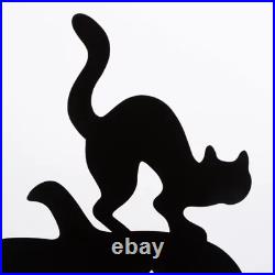 Pumpkins & Cat 49.5 Metal Silhouette Yard Décor