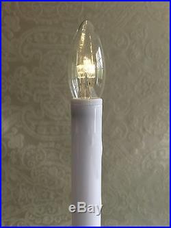 QVC Bethlehem Lights LED Window Candle-Brushed Bronze-Timer/Sensor-set of 7