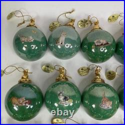 Qty (16) The Bradford Exchange Kitten Expeditions Heirloom Ornament Collection