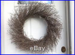Quail Brush Oversized Rustic Twig Wreath