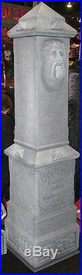 Quaking Tombstone animated life size prop headstone Halloween statue NEW