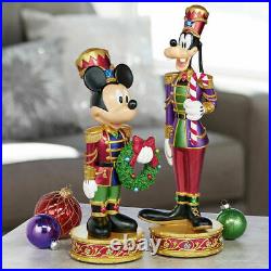 Quality Disney Christmas Mickey Mouse And Goofy Nutcrackers with LED Lights Xmas