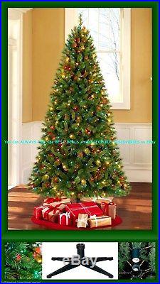 Quick Set Pre-Lit 7.5' KENNEDY FIR CHRISTMAS TREE with1061 Tips 600 Multi Lights