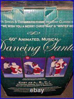RARE 60 Animated Motion Dancing Santa Life Size Christmas 2003 Dancing Works RARE 60 Animated Motion Dancing Santa Life Size Christmas 2003 Dancing Works