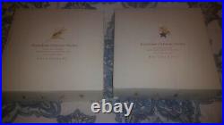 RARE BOX S/8 Pottery Barn Reindeer 11 dinner plates SET OF 8 JAPAN