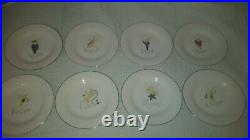RARE BOX S/8 Pottery Barn Reindeer 11 dinner plates SET OF 8 JAPAN