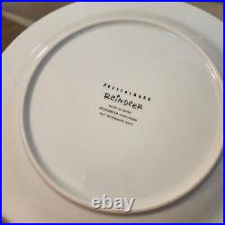 RARE BOX S/8 Pottery Barn Reindeer 11 dinner plates SET OF 8 JAPAN