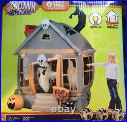 RARE Gemmy 2007 6ft Tall Rotating House Prototype Halloween Airblown Inflatable
