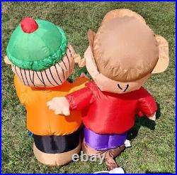 RARE Gemmy Airblown Peanuts Charlie Brown & Linus with Tree Inflatable 44 Tall RARE Gemmy Airblown Peanuts Charlie Brown & Linus with Tree Inflatable 44 Tall
