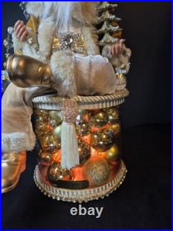 RARE Karen Didion Signature Collection Santa. Golden Masterpiece. Lit/Signature