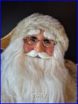 RARE Karen Didion Signature Collection Santa. Golden Masterpiece. Lit/Signature