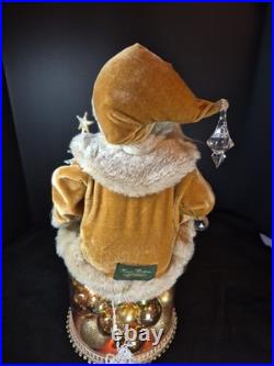 RARE Karen Didion Signature Collection Santa. Golden Masterpiece. Lit/Signature