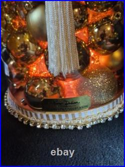 RARE Karen Didion Signature Collection Santa. Golden Masterpiece. Lit/Signature