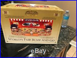 RARE MR CHRISTMAS Worlds Fair Bumper Cars Action/Lights Music Box