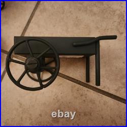 RARE NEW S/8 Pottery Barn Wheelbarrow Placecard Holders Rustic Metal