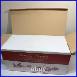RARE NIB Fitz and Floyd Cardinal Christmas 3-Light Candelabra Retired Mint Cond