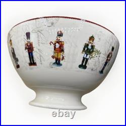 RARE Nutcracker Large Serving Bowl a Williams Sonoma Exclusively 12 Diameter