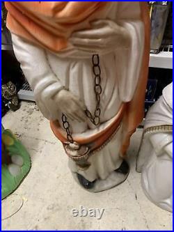 RARE set Beco Blow Mold Wise Men Nativity 50 (tallest) Christmas Jewel Chain