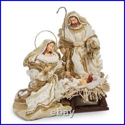 RAZ Import 15.25 Holy Family Nativity Gold Cream Ivory Christmas NEW! 4310657