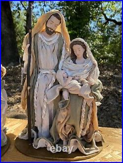 RAZ Import 4 Piece Nativity 14.75 Holy Family and Wisemen Christmas NEW