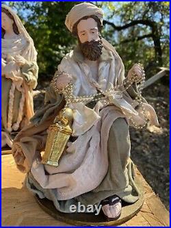 RAZ Import 4 Piece Nativity 14.75 Holy Family and Wisemen Christmas NEW
