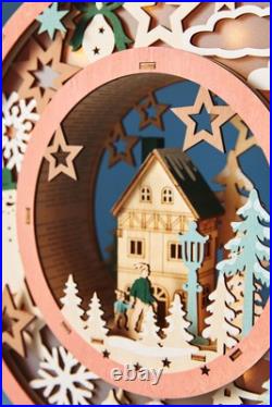 RESERVED JOY Monogram Wonderland Light-Up Scene Christmas Letter SET 3 NEW