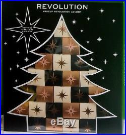 REVOLUTION CHRISTMAS TREE ADVENT CALENDAR 2018 with 35 full size makeup items