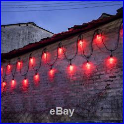 RGB Color Changing Cafe String Lights Commercial Grade Outdoor Light 24 Bulbs