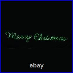RGB Color Changing Cursive Merry Christmas Sign Outdoor Decoration LED 14.5ft