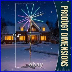 RGB Firework Christmas Light, 180 LEDs, 8.2ft, Remote/App Control, Indoor/Outdoor