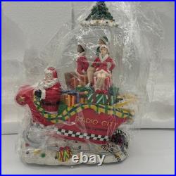 Radio City Christmas Spectacular Rockettes Sleigh 120mm Musical Snow Globe