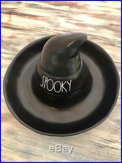 Rae Dunn Halloween 2020 Chip And Dip Black Witch Hat LL Spooky New Release HTF
