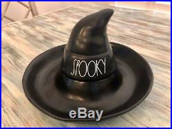 Rae Dunn Halloween 2020 Chip And Dip Black Witch Hat LL Spooky New Release HTF