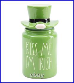 Rae Dunn Kiss Me Im Irish Figural Leprechaun Canister St Patricks SHIPPED
