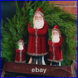 Ragon House Christmas 16 Deep Red Velvet Belsnickle Santa Figurine NEW