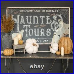Ragon House Halloween 48 Haunted Tours Metal Sign