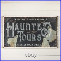 Ragon House Halloween 48 Haunted Tours Metal Sign