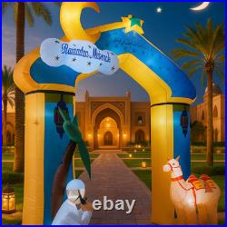 Ramadan Inflatable LED Lights 10FT Moon Arch Camel Muslim Islamic Decoration